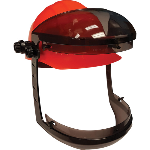 Visi&egrave;re Facetech avec attache pour casques de s&eacute;curit&eacute; &agrave; fentes, Suspension Rochet WestPier