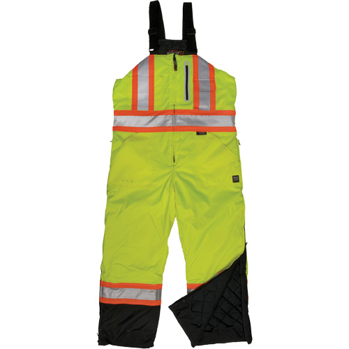 Salopette de s&eacute;curit&eacute; isolante en tissu ind&eacute;chirable, Polyester, T-petit, Jaune lime haute visibilit&eacute; WestPier
