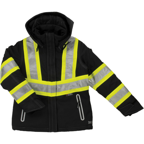 Womens Insulated Flex Safety Jacket, Polyester, Black, X-Small WestPier