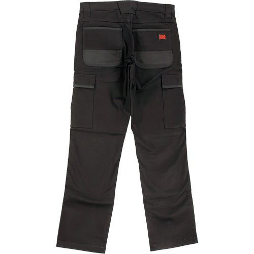 WP100 Work Pants, Cotton/Spandex, Black, Size 4, 30 Inseam WestPier