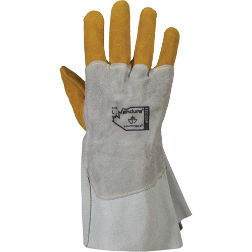 Gants de soudage 335DBP Endura, Cuir de vache refendu/Cuir d'&eacute;lan refendu, Taille Petit WestPier