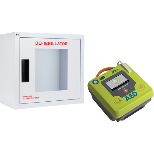 AED 3 AED & Wall Cabinet Kit, Semi-Automatic, French, Class 4 WestPier
