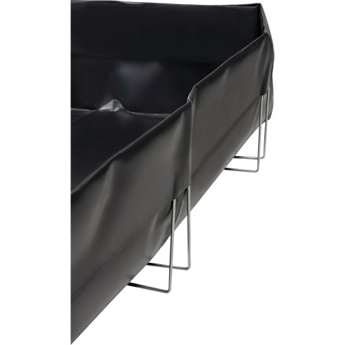 Wire Bracket Berm, 268 US gal. Capacity, 6' W x 8' L x 12" H, L-Bracket WestPier