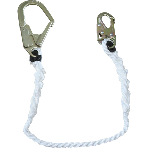 LAN-1242-4 Longe &agrave; corde de retenue 5/8", 1 branches, 4', Classe CSA A WestPier