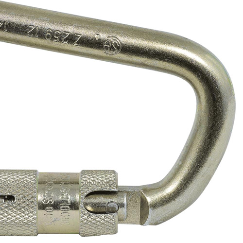CP-03015-1 Zinc Plated Carabiner with 1" Gate Opening, Steel WestPier