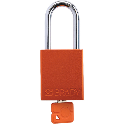 Velocity Plus Safety Lockout Padlock, Orange, Keyed Alike, Aluminum, 1-1/2" Width WestPier