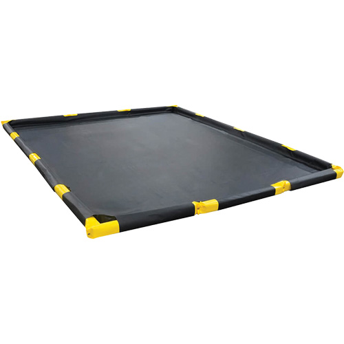 Stinger Spillpal Berm, 119 US gal. Capacity, 8' W x 6' L x 4" H, Foam Wall WestPier