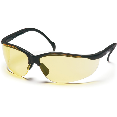 Lunettes de s&eacute;curit&eacute; &agrave; demi-monture Venture II, Lentille Ambr&eacute;e, ANSI Z87+/MCEPS GL-PD 10-12/R&eacute;pond ou surpasse la norme CSA Z94.3 WestPier