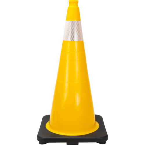 Premium Traffic Cone, 28", Yellow, 4" Reflective Collar(s) WestPier