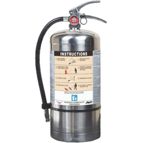 Extincteur pour la protection contre l'incendie de pile Lithium-ion, AVD, Capacit&eacute; 6 L WestPier