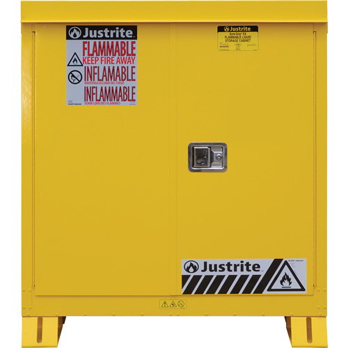 Outdoor Flammable Storage Cabinet, 30 gal., 2 Door, 43" W x 44" H x 18" D WestPier