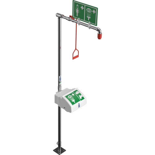 Combination Shower with Closed ABS Bowl & Bottom Inlet, Pedestal WestPier