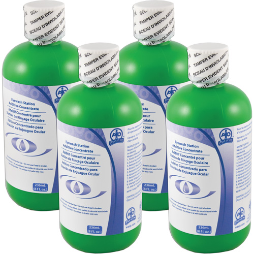 Additif pour pr&eacute;server l'eau dans les douches oculaires d'urgence autonomes, Canada, paquet de 4, 8 oz WestPier