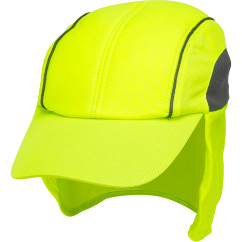 Chapeaux de refroidissement avec voiles pour le cou, Lime haute visibilit&eacute; WestPier