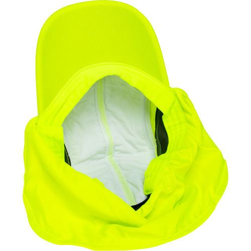 Chapeaux de refroidissement avec voiles pour le cou, Lime haute visibilit&eacute; WestPier