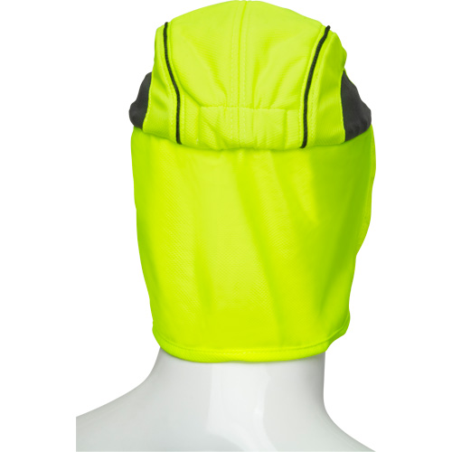 Chapeaux de refroidissement avec voiles pour le cou, Lime haute visibilit&eacute; WestPier
