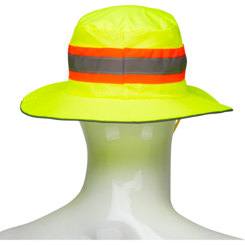 Chapeau de p&ecirc;cheur &agrave; refroidissement par &eacute;vaporation, Lime haute visibilit&eacute; WestPier