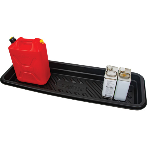 Plateau pour les d&eacute;versements, 12" lo x 48" la x 4,5" h, Cap. de d&eacute;versement 12 gal. US WestPier