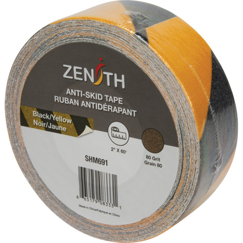 Anti-Skid Tape, 2" x 60', Black & Yellow WestPier