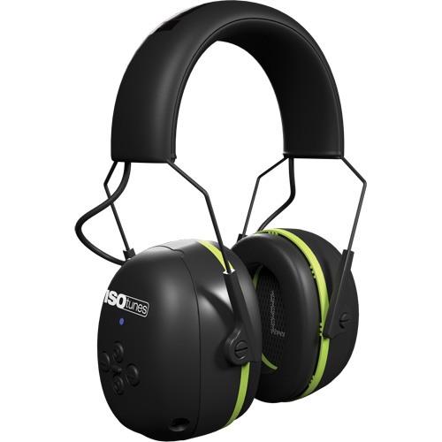 Black & Green Air Defender Bluetooth Earmuffs, Headband Style, 24 dB WestPier