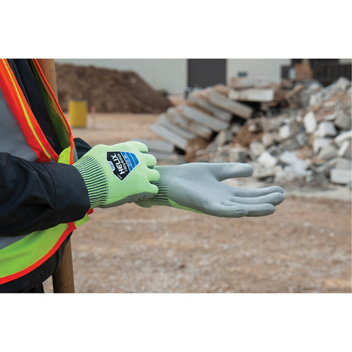 Helix&reg; 2057 Abrasion- & Cut-Resistant Gloves, Size 6/X-Small, 13 Gauge, Polyurethane Coated, HPPE Shell, ASTM ANSI Level A4/EN 388 Level C WestPier