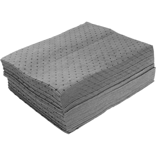 Feuilles absorbantes li&eacute;es, Universel, 15" x 19", 12 gal. d'absorption WestPier