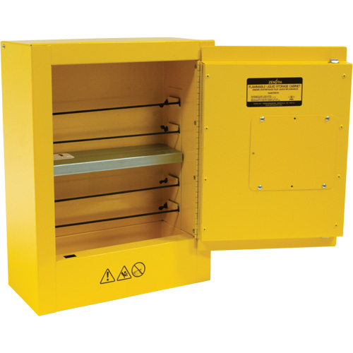 Armoire de s&eacute;curit&eacute; miniature pour produits inflammables, 2 gal., 1 Porte(s), 17" La x 22" h x 8" p WestPier