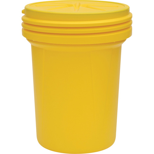 Lab Pack Plastic Barrel Drum with Screw-On Lid, 30 US gal., Mobile/Stationary WestPier