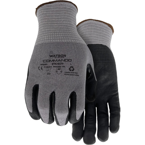 Gants r&eacute;sistant &agrave; la coupe 338 Commando, Taille Petit, Calibre 18, Rev&ecirc;tement Mousse de nitrile, Enveloppe en PEHP/Polyester/Spandex/Acier inoxydable, ASTM ANSI niveau A8/EN 388 niveau F WestPier