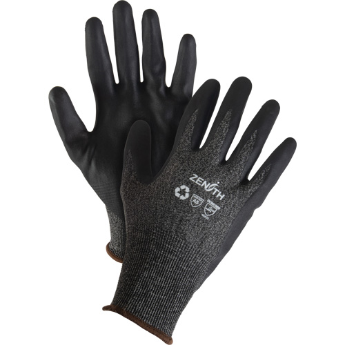Gants &eacute;cologiques, l&eacute;gers, et r&eacute;sistants &agrave; la coupe, &agrave; haute dext&eacute;rit&eacute;, Taille 9, Calibre 21, Rev&ecirc;tement Mousse de nitrile, Enveloppe en Acier inoxydable/PEHP/rPET, ASTM ANSI niveau A5 WestPier