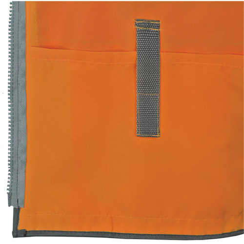 Pioneer Mesh Back Zip Front Surveyor Safety Vest, High Visibility Orange, Small, Polyester WestPier