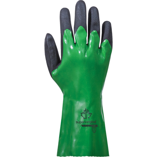 SolvStop Chemical-Resistant Gloves, Size 7, 12" L, PVC WestPier