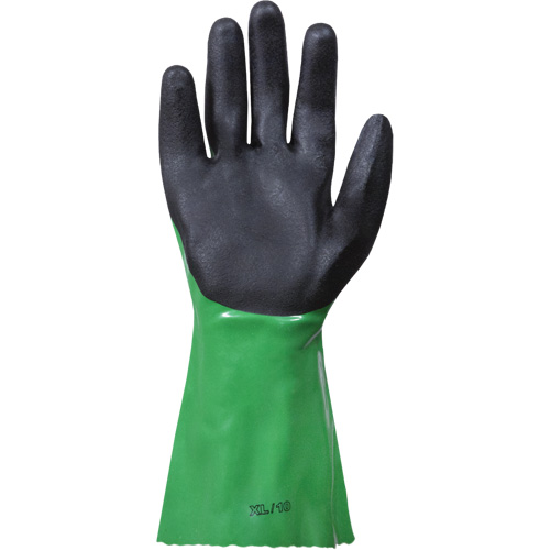 SolvStop Chemical-Resistant Gloves, Size 7, 12" L, PVC WestPier
