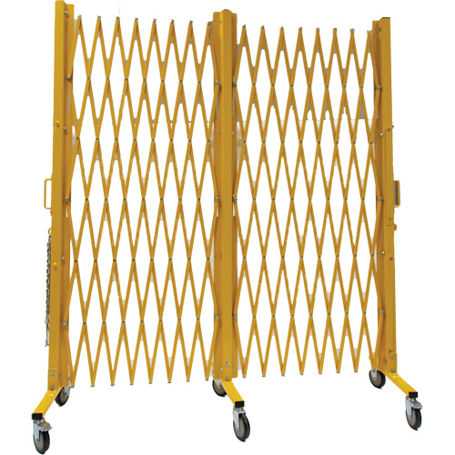 Expandable Barrier, 84" H x 20' L, Yellow WestPier
