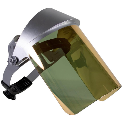 Heat Reflective Face Shield, Polycarbonate, Ratchet Suspension WestPier