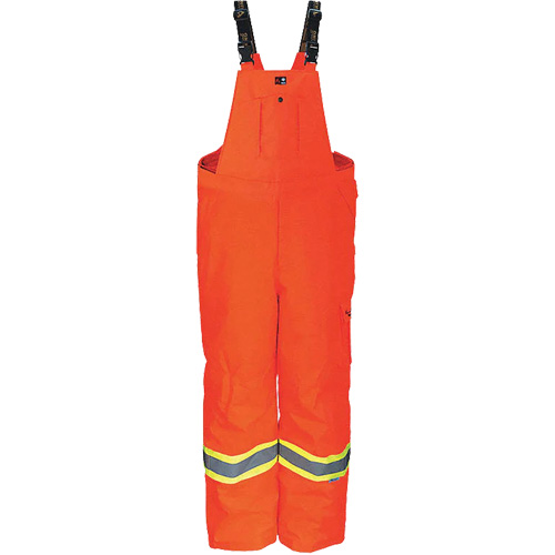 Heavy-Duty FR-Treated Journeyman 300D Trilobal Rip-Stop Coveralls, Polyester, Small, High Visibility Orange WestPier