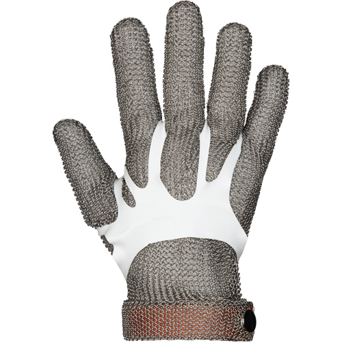 MMG Food Safe Metal Chainmail Gloves, Size 2X-Small, Stainless Steel Shell, ASTM ANSI Level A9 WestPier