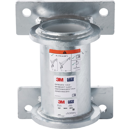 DBI-SALA&reg; Confined Space Wall Mount Base, Galvanized WestPier