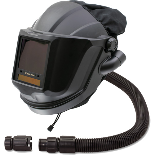 Masque respiratoire &agrave; adduction d'air et masque de soudage &agrave; visi&egrave;re relevable avec lentille ADF et valve de contr&ocirc;le MAXSHIELD, Universel, Pi&egrave;ce faciale WestPier