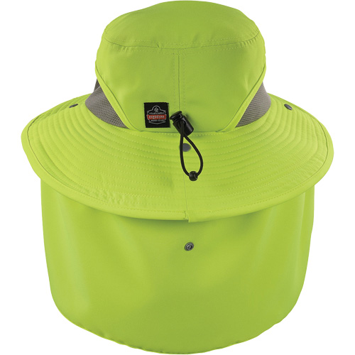 Chill-Its 8934 Ranger Hat with Neck Shade, Small/Medium, Hi-Vis Lime WestPier