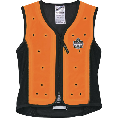 Veste de refroidissement &eacute;vaporatif Chill-Its 6685 avec fermeture &agrave; glissi&egrave;re, 3T-Grand, Orange WestPier