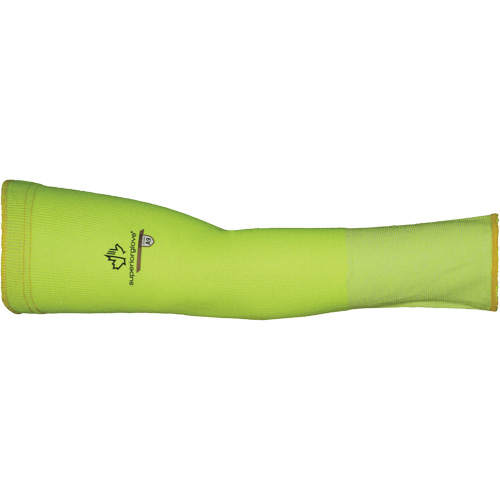 Max Cut Resistant Sleeves - Small, TenActiv, 12", ASTM ANSI Level A9, High Visibility Lime WestPier