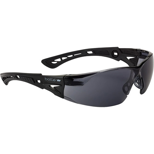 Rush+ BSSI Safety Glasses, Grey/Smoke Lens, Anti-Fog/Anti-Scratch, ANSI Z87+ WestPier