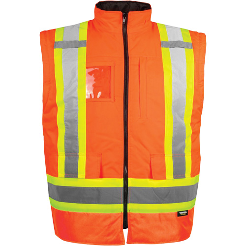 High-Visibility 7-in-1 Jacket, Polyester, High Visibility Orange, 2X-Large WestPier