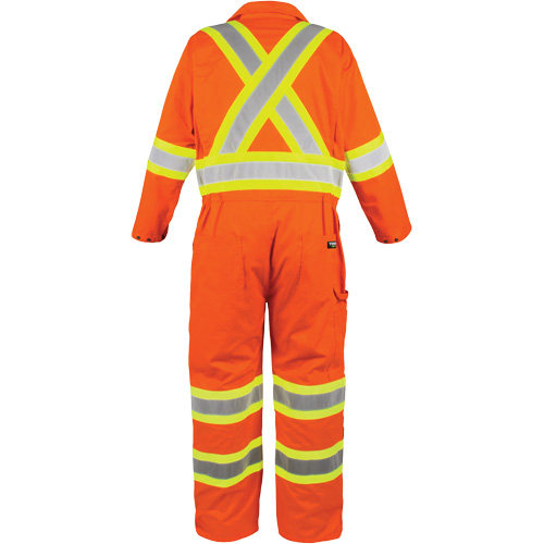 High-Visibility Unlined Coveralls, 3X-Large, High Visibility Orange WestPier
