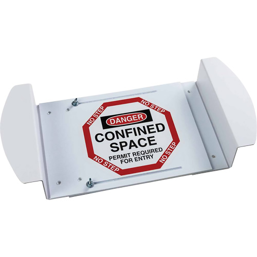 "Danger Confined Space Permit Required For Entry" Manhole Sign, 21" x 30", Polystyrene, English WestPier