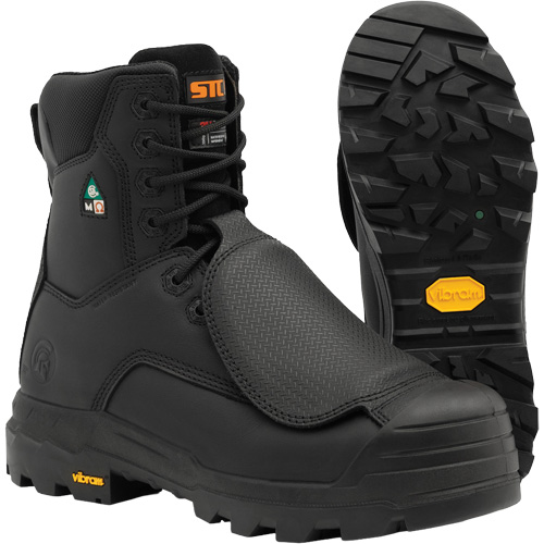 Bottes de travail Vulcan avec protecteur m&eacute;tatarsien &agrave; l'ext&eacute;rieur, Cuir, Taille 5, Imperm&eacute;able WestPier