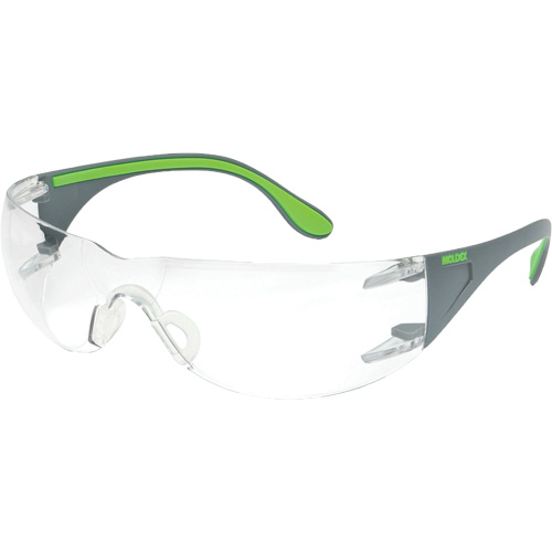 Lunettes de s&eacute;curit&eacute; gris/vert Adapt Lite, Lentille Transparent, Antibu&eacute;e/Anti-&eacute;gratignures, ANSI Z87+/R&eacute;pond ou surpasse la norme CSA Z94.3 WestPier