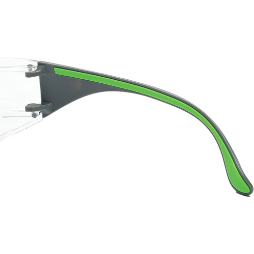 Lunettes de s&eacute;curit&eacute; gris/vert Adapt Lite, Lentille Transparent, Antibu&eacute;e/Anti-&eacute;gratignures, ANSI Z87+/R&eacute;pond ou surpasse la norme CSA Z94.3 WestPier