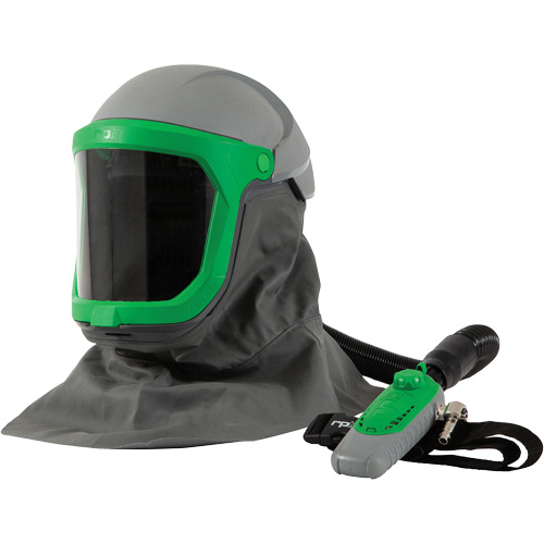 Z-Link Respirator with Safety Lens, FR Shoulder Cape, Breathing Tube & C40, Facepiece Respirator/Welding Helmet WestPier